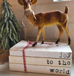 Hand stamped Christmas Books